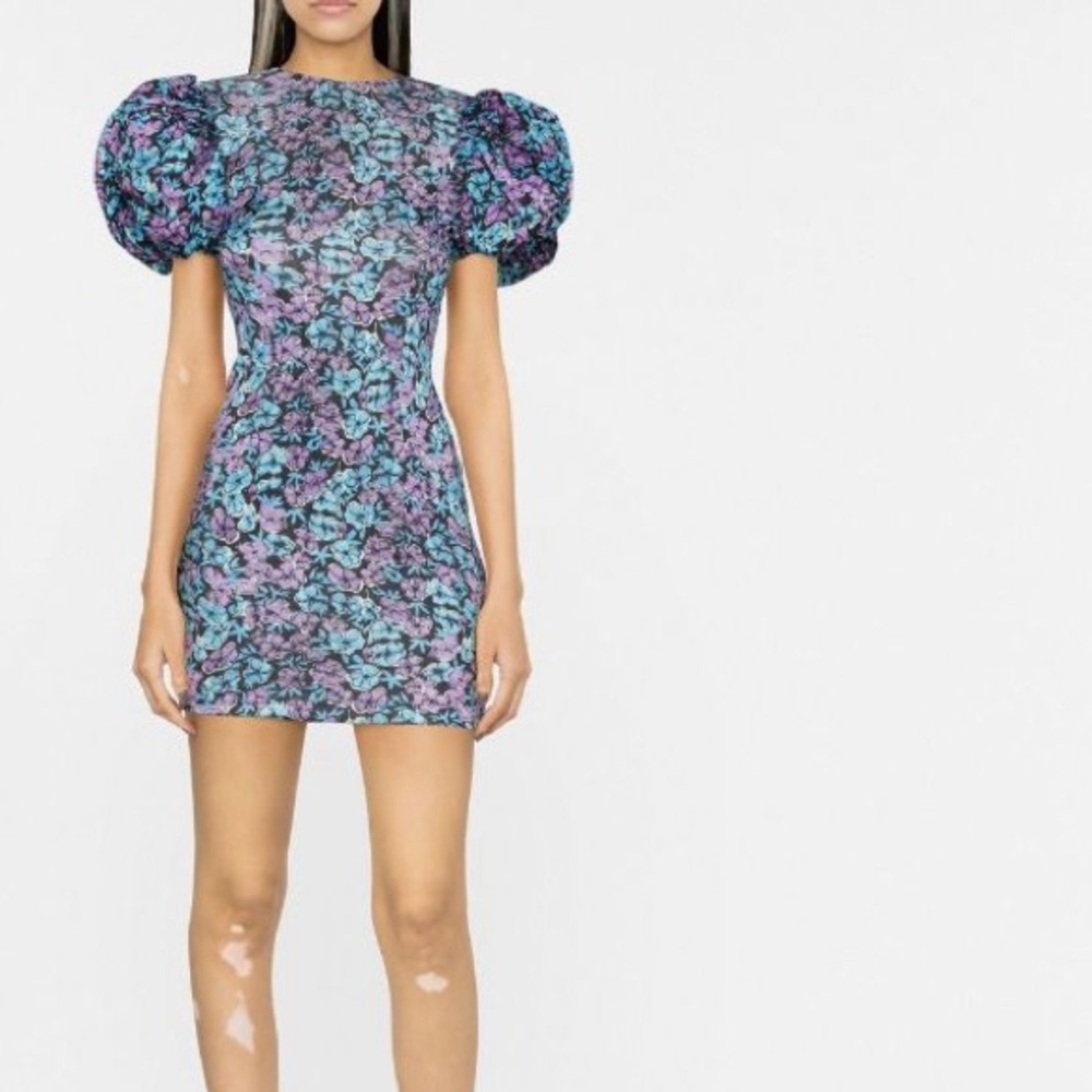 ROTATE BIRGER CHRISTENSEN
floral-print puff-sleeve dress